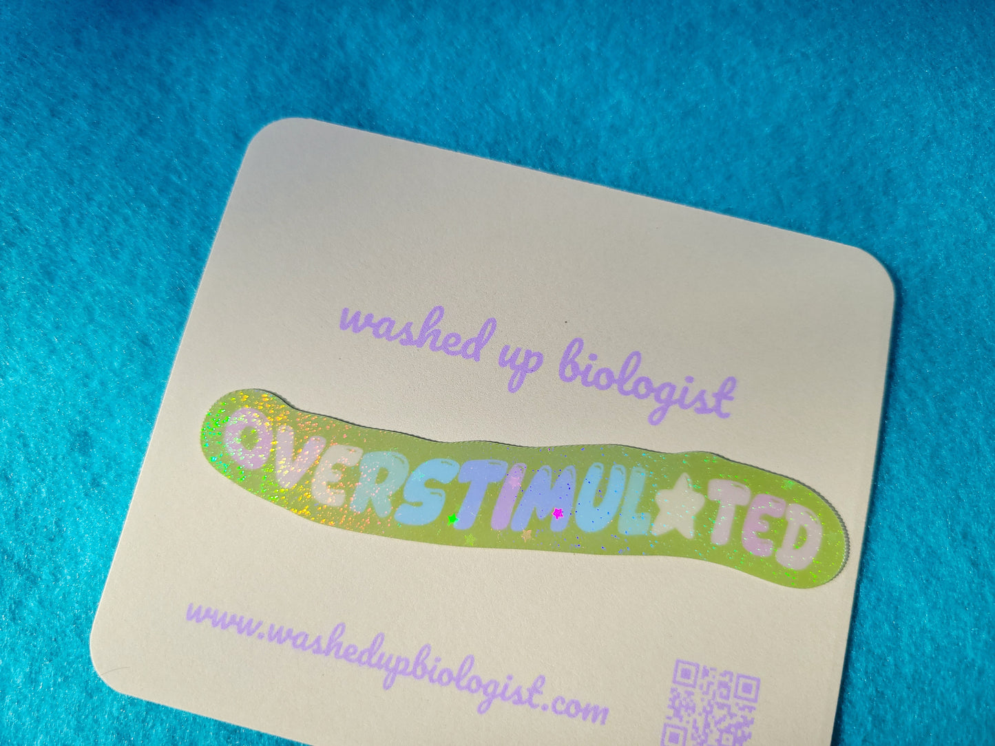 overstimulated sticker