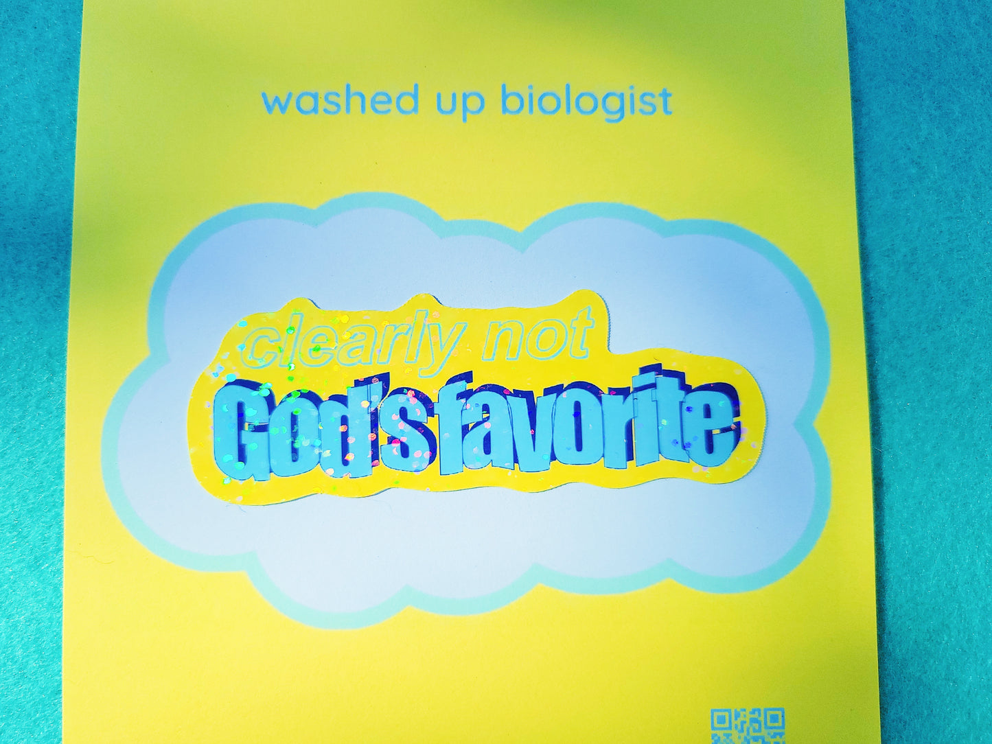 clearly not God's favorite sticker