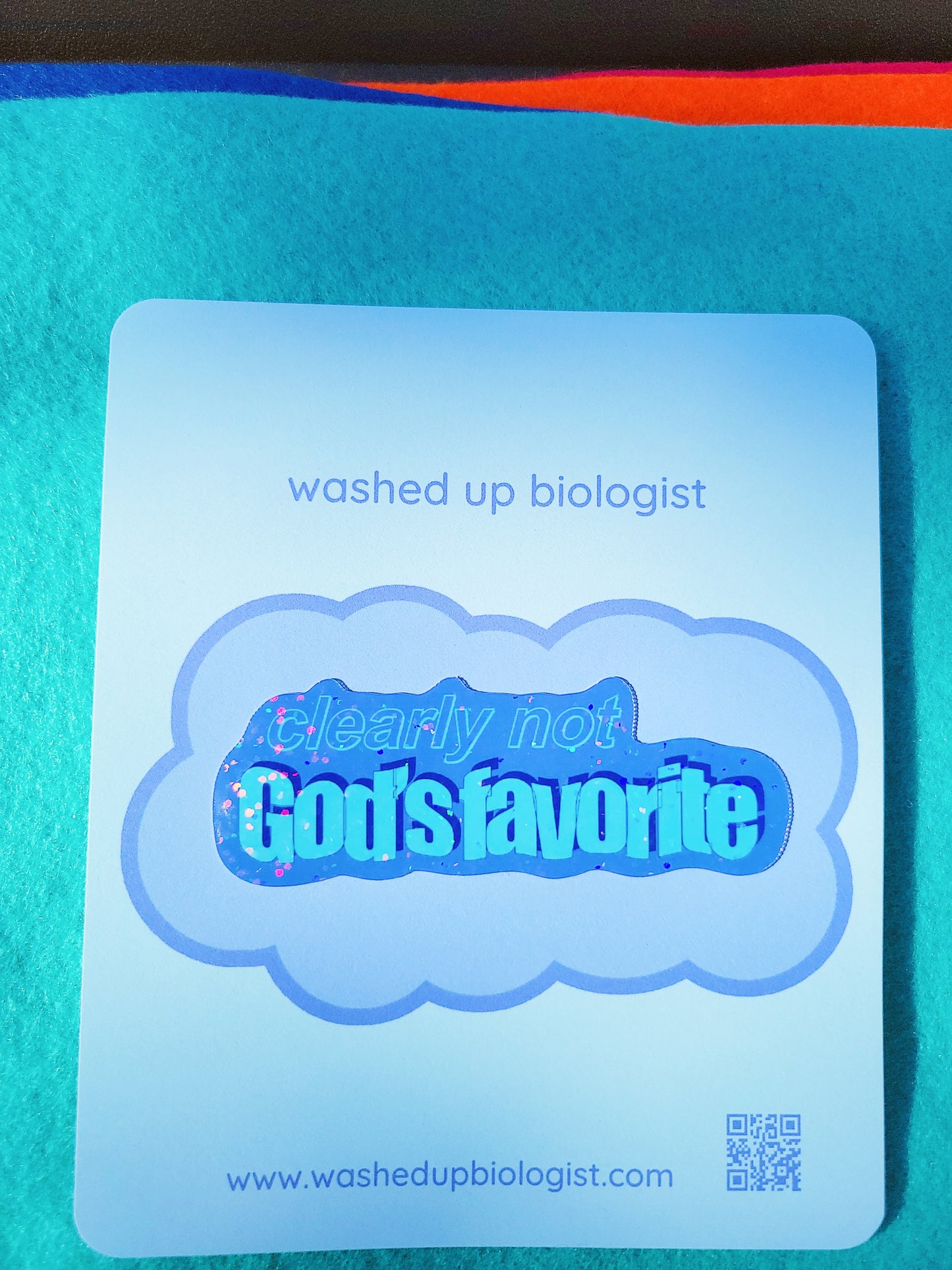 clearly not God's favorite sticker