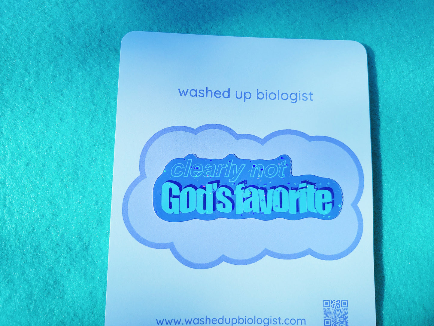 clearly not God's favorite sticker