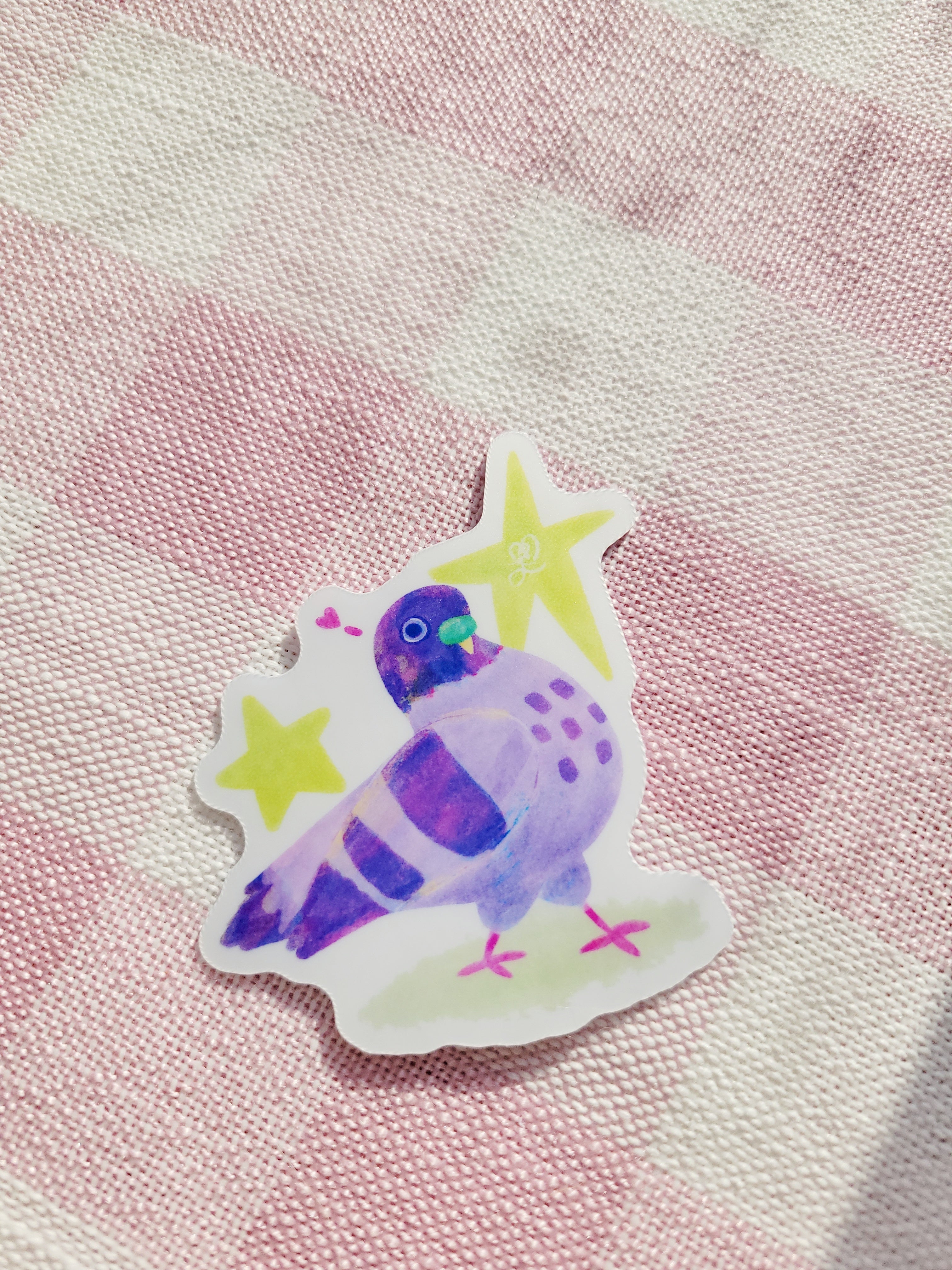 sassy pigeon vinyl weatherproof sticker