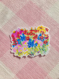 Texas wildflowers vinyl weatherproof sticker