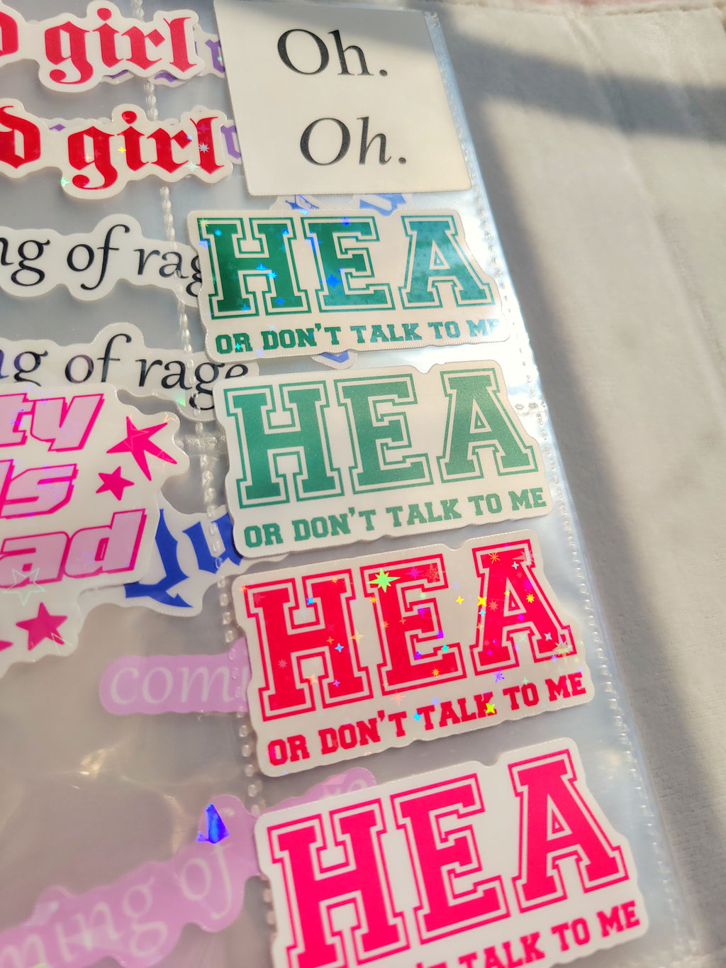 build your own pack of weatherproof vinyl stickers