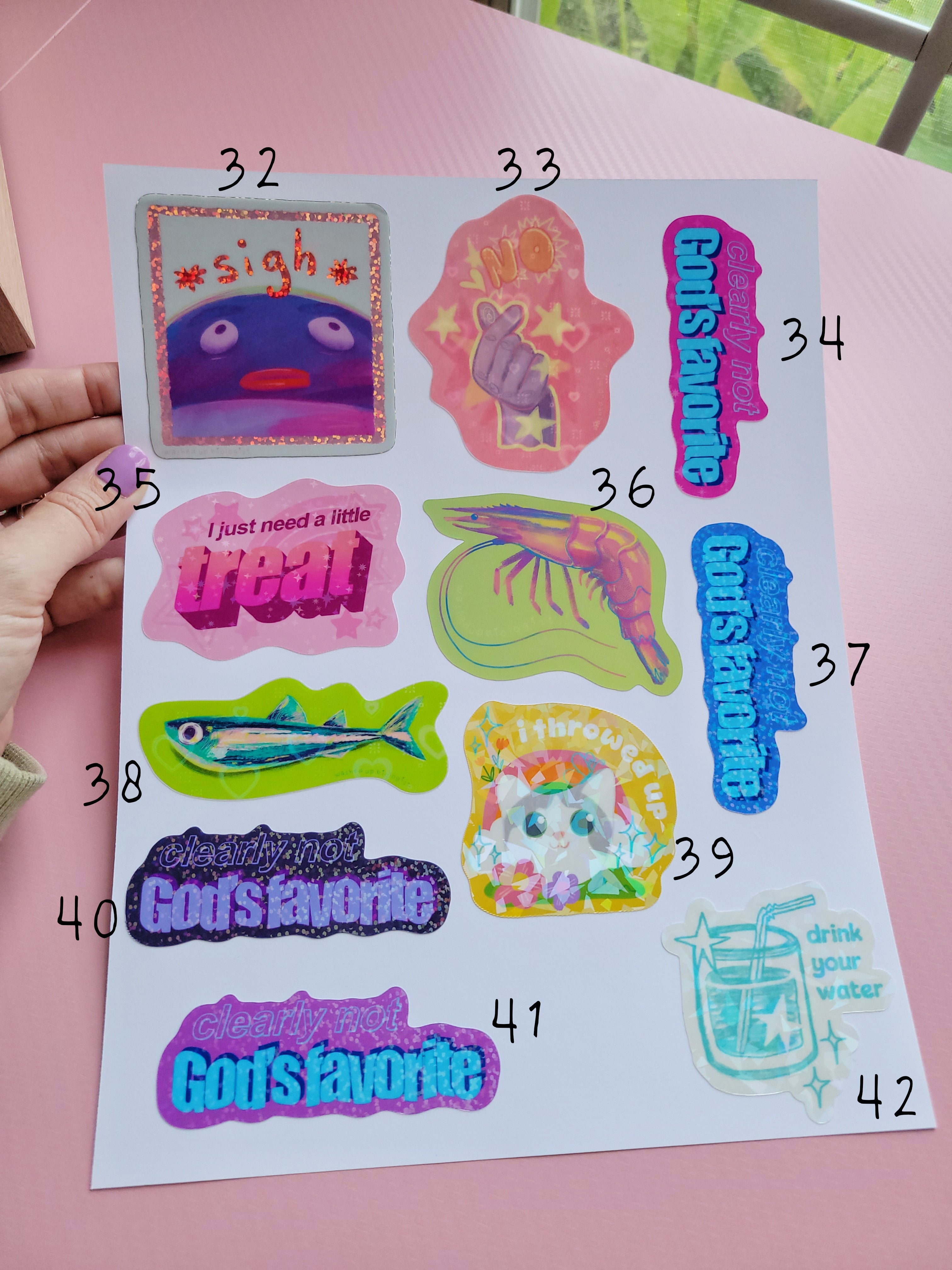 build your own sticker pack (4 in a bundle)
