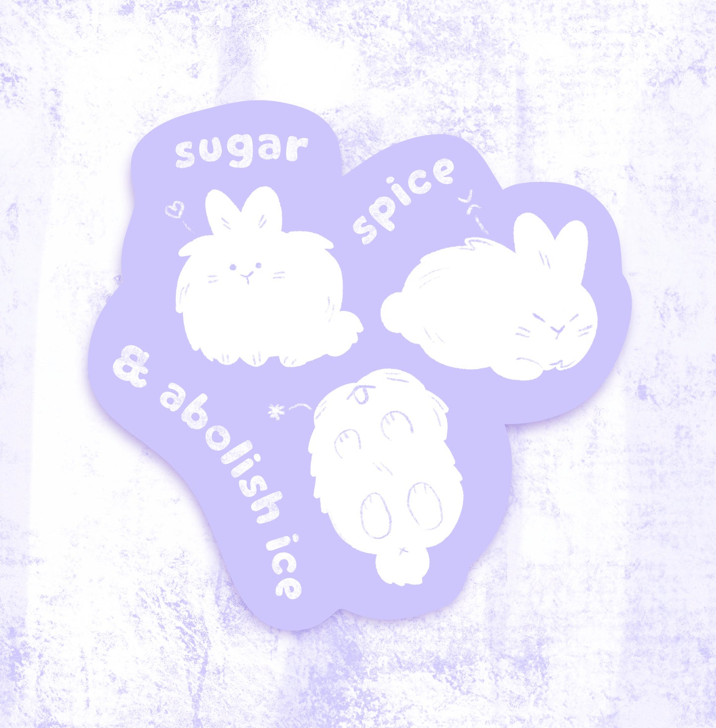 sugar spice & abolish ice vinyl sticker