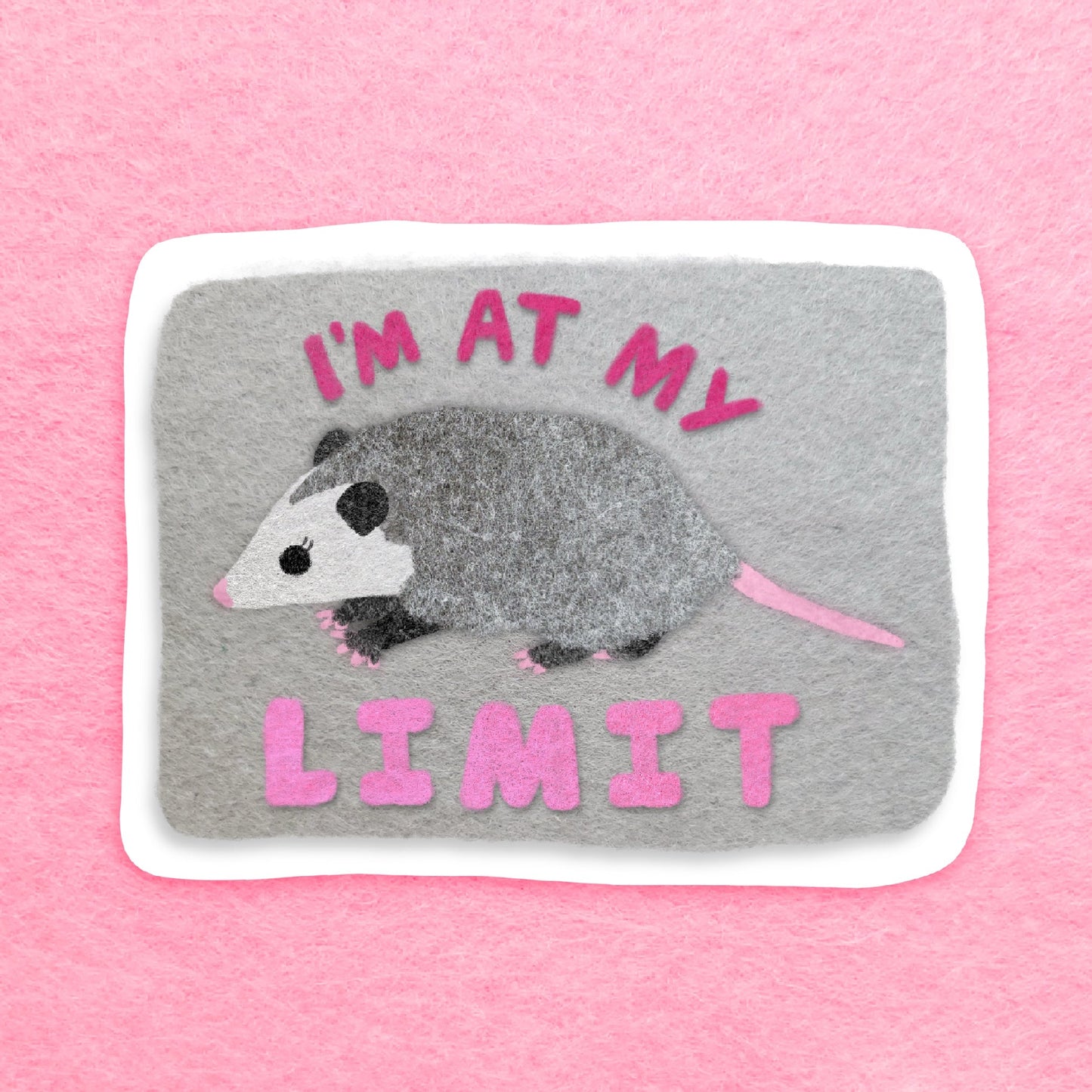 i'm at my limit matte sticker