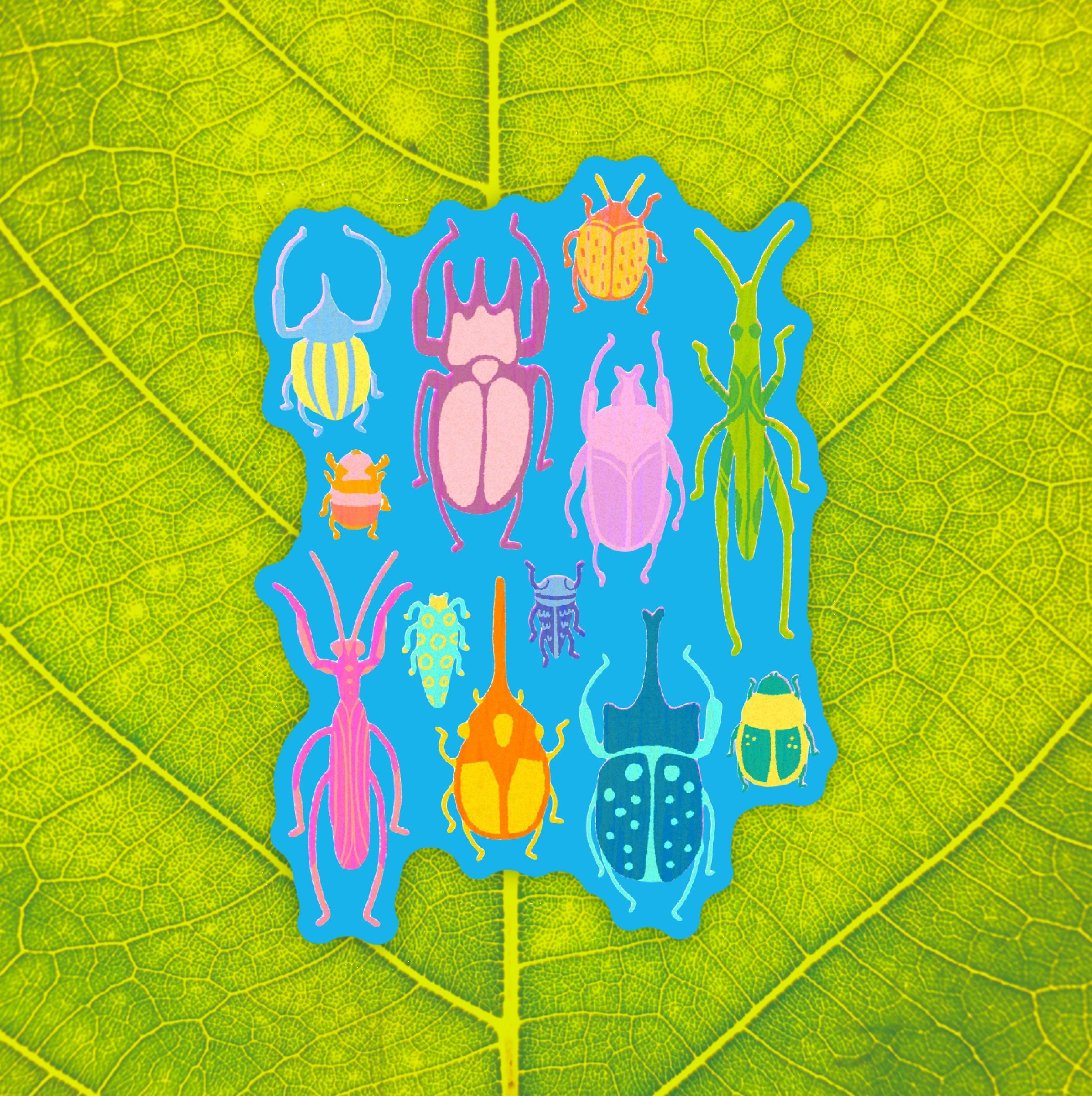 bugs matte sticker
