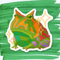 Surinam horned frog matte sticker