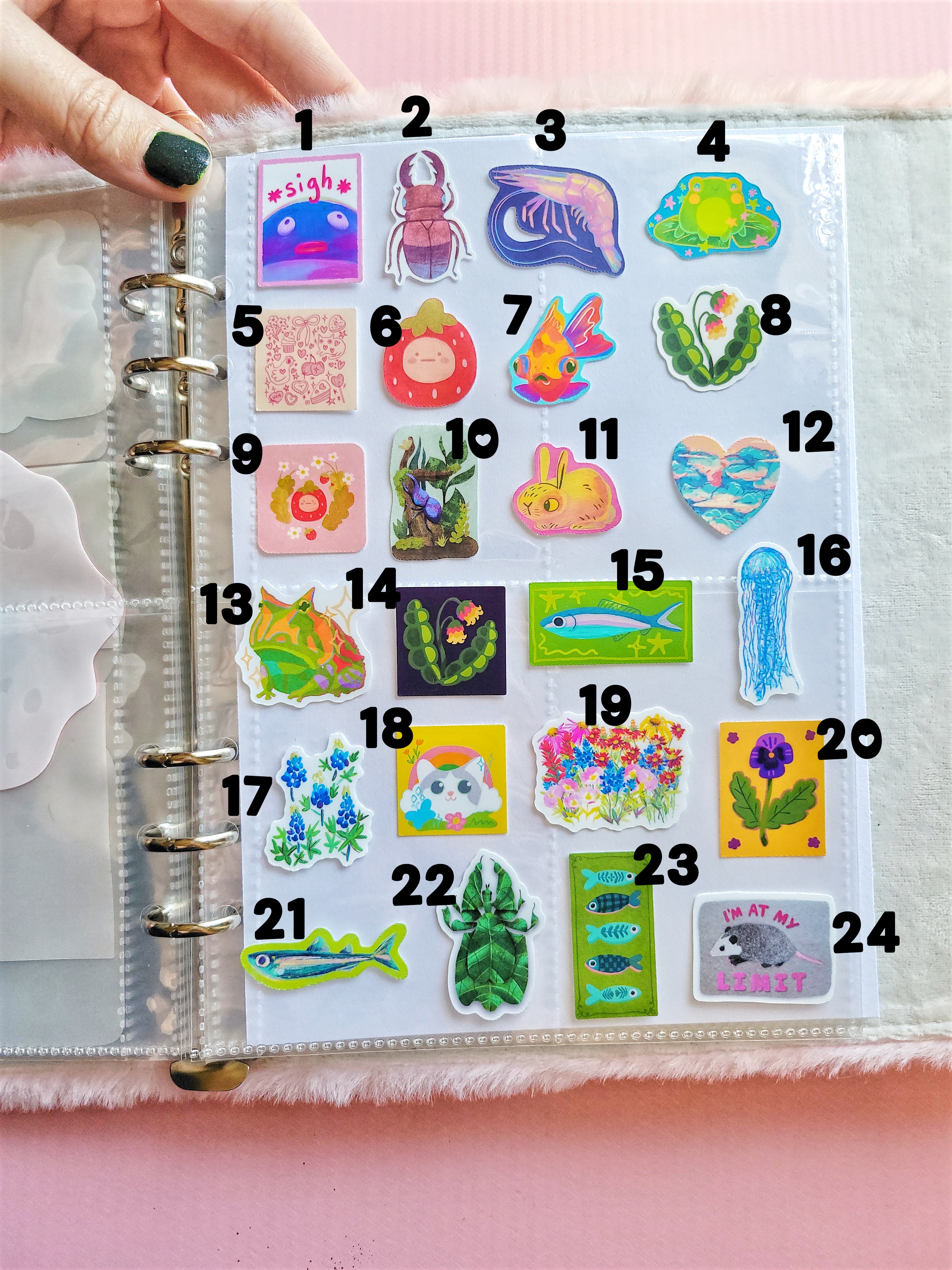 build your own pack of mini stickers