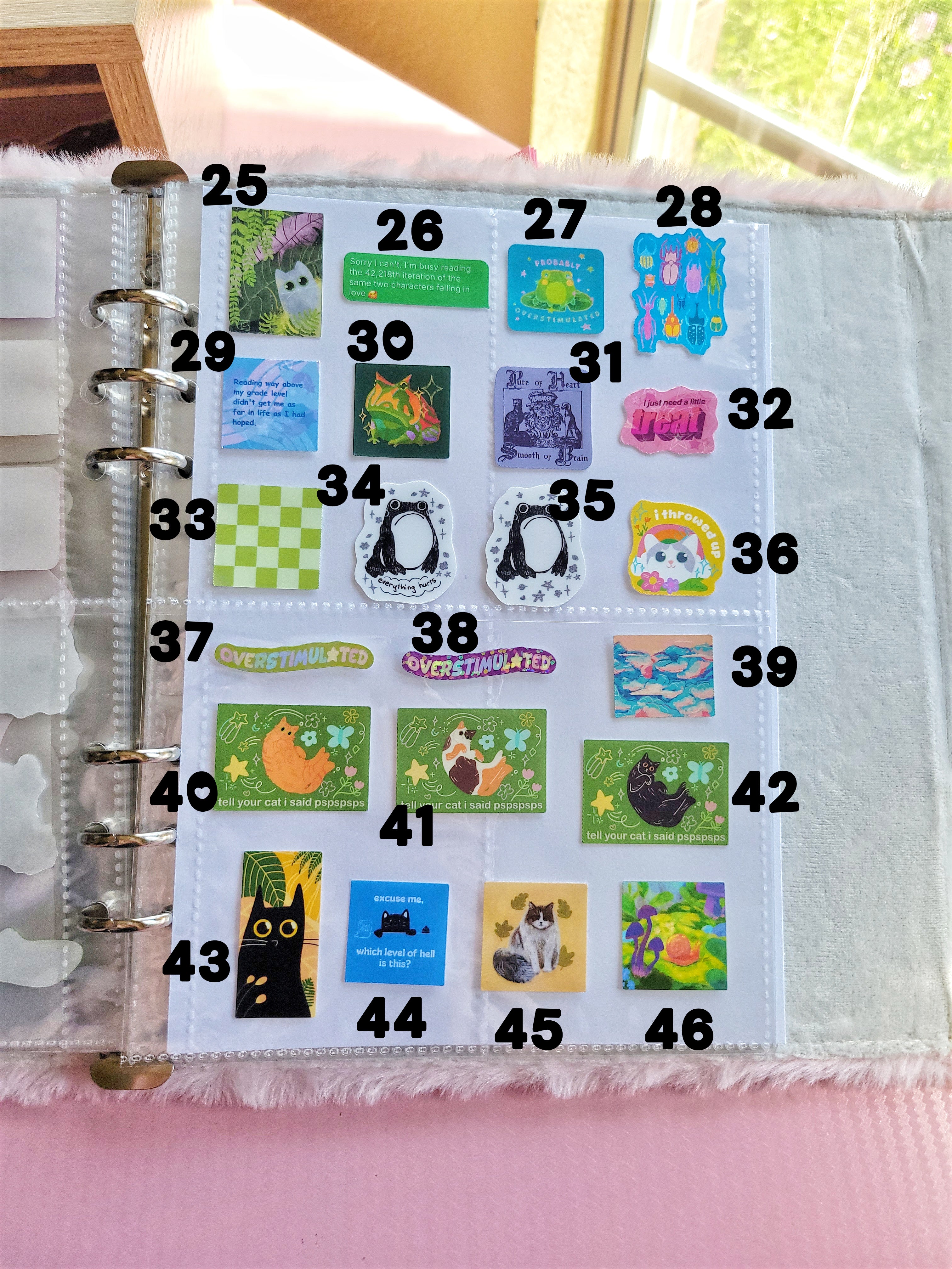 build your own pack of mini stickers