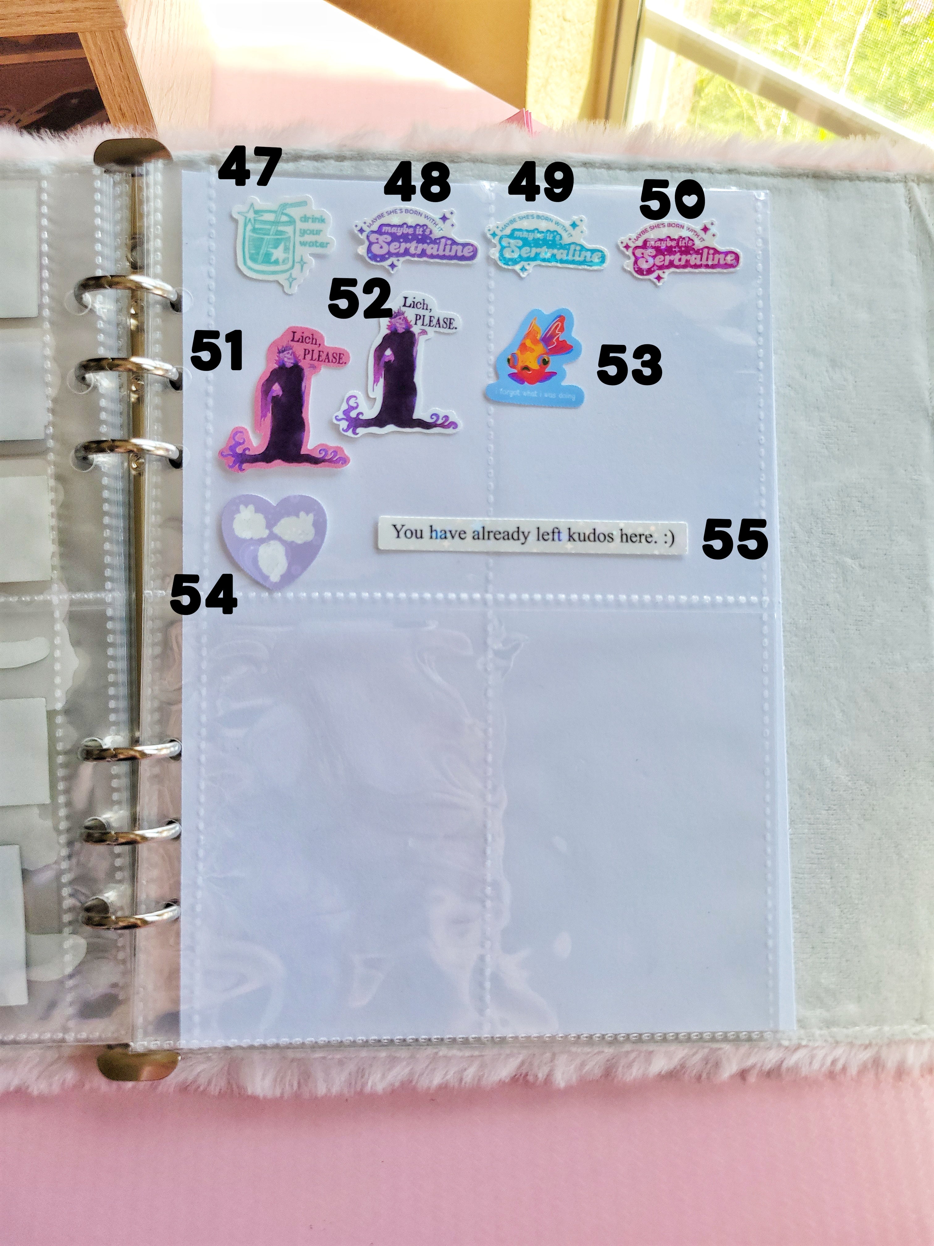 build your own pack of mini stickers