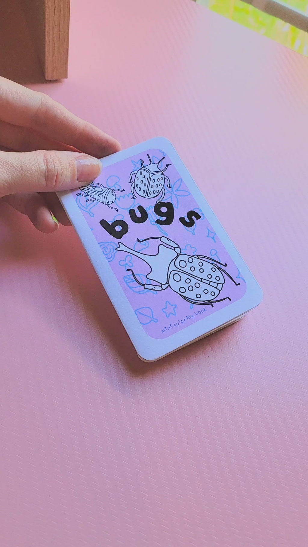 🐞 bugs mini zine coloring book 🪲