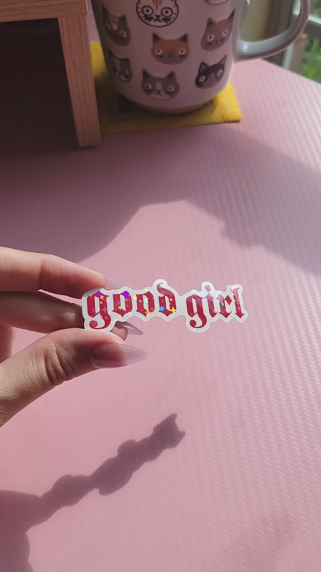 good girl vinyl weatherproof sticker