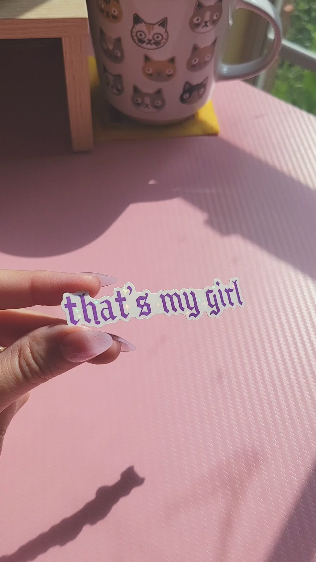 that's my girl vinyl weatherproof sticker