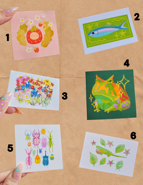 pick three mini archival art prints bundle