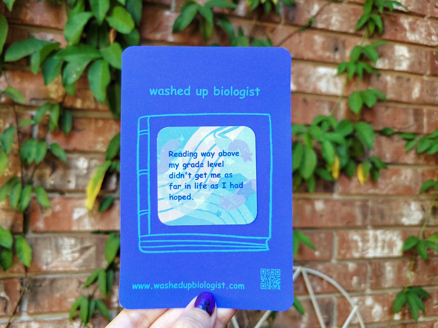 high reading level didn't help 🥲 sticker