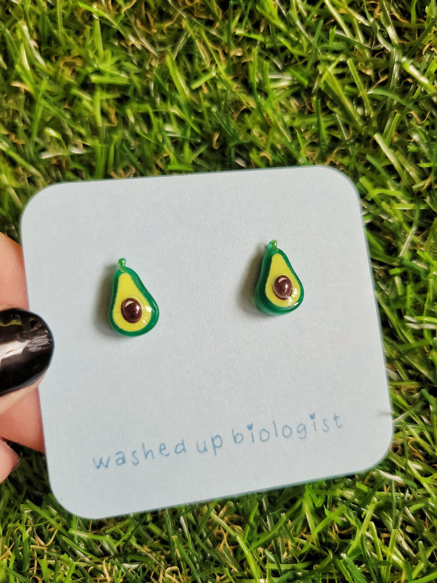 avocados hypoallergenic stud earrings