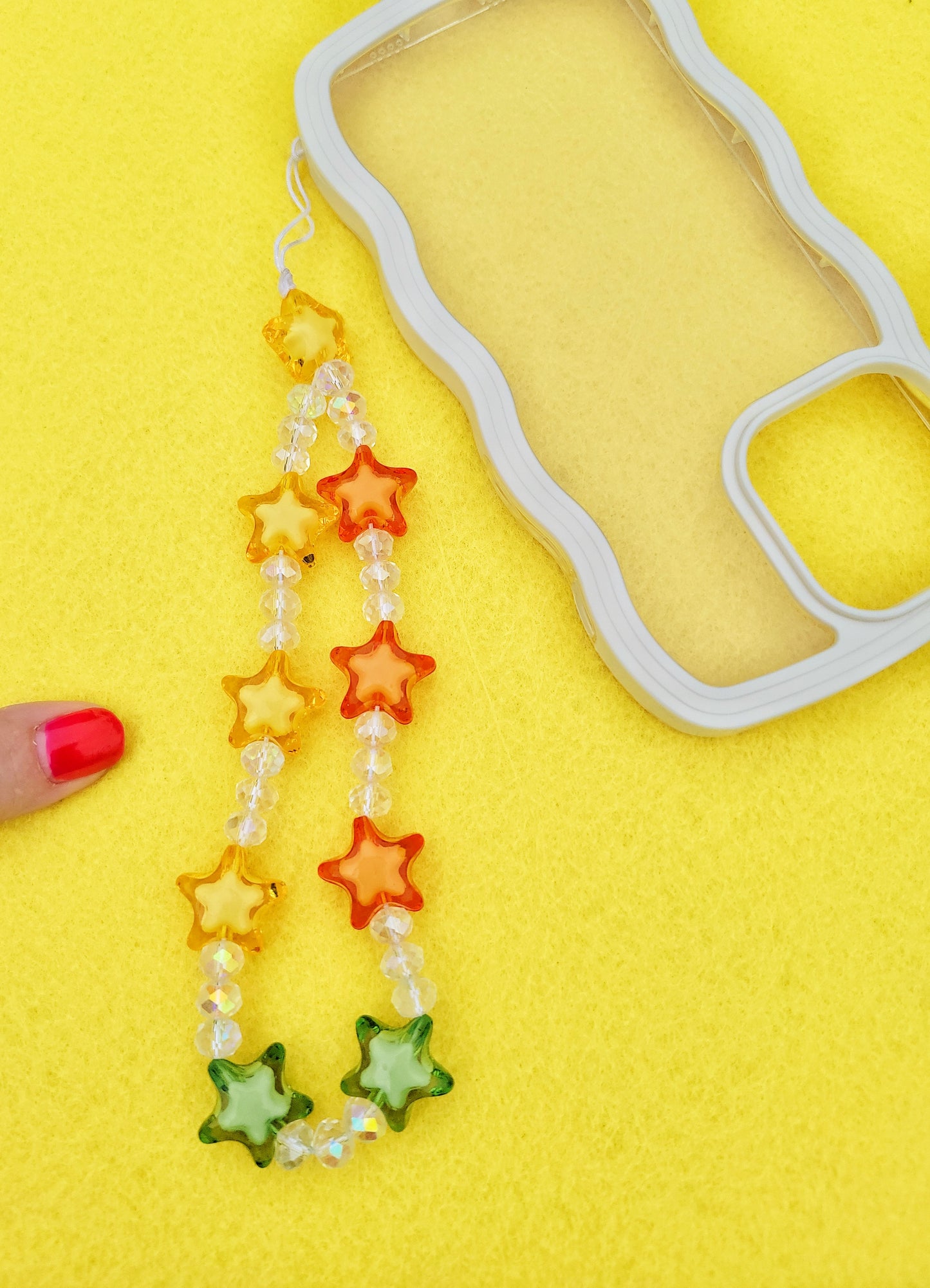 chunky stars phone charm strap