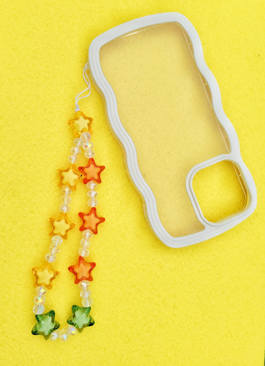chunky stars phone charm strap