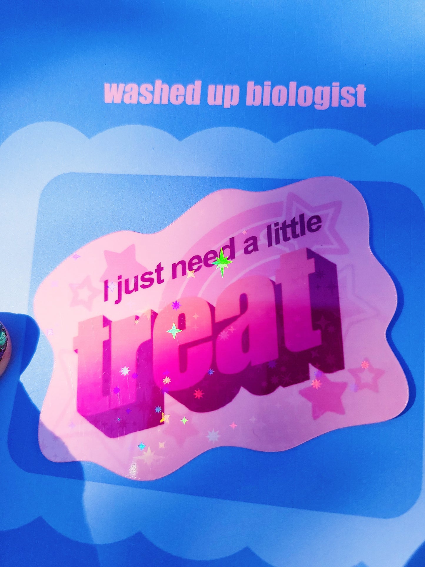 i just need a little treat sticker