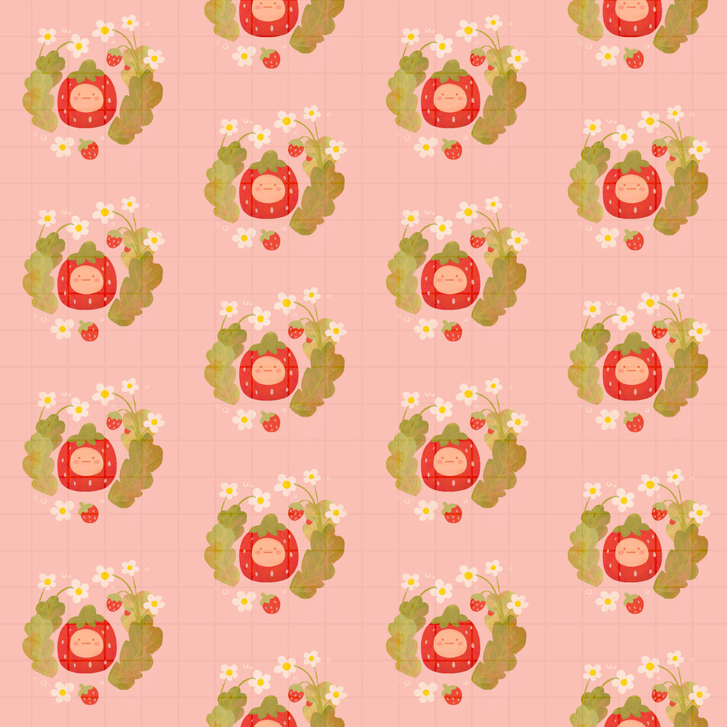 🍓 strawberry baby seamless pattern digital file 🍓