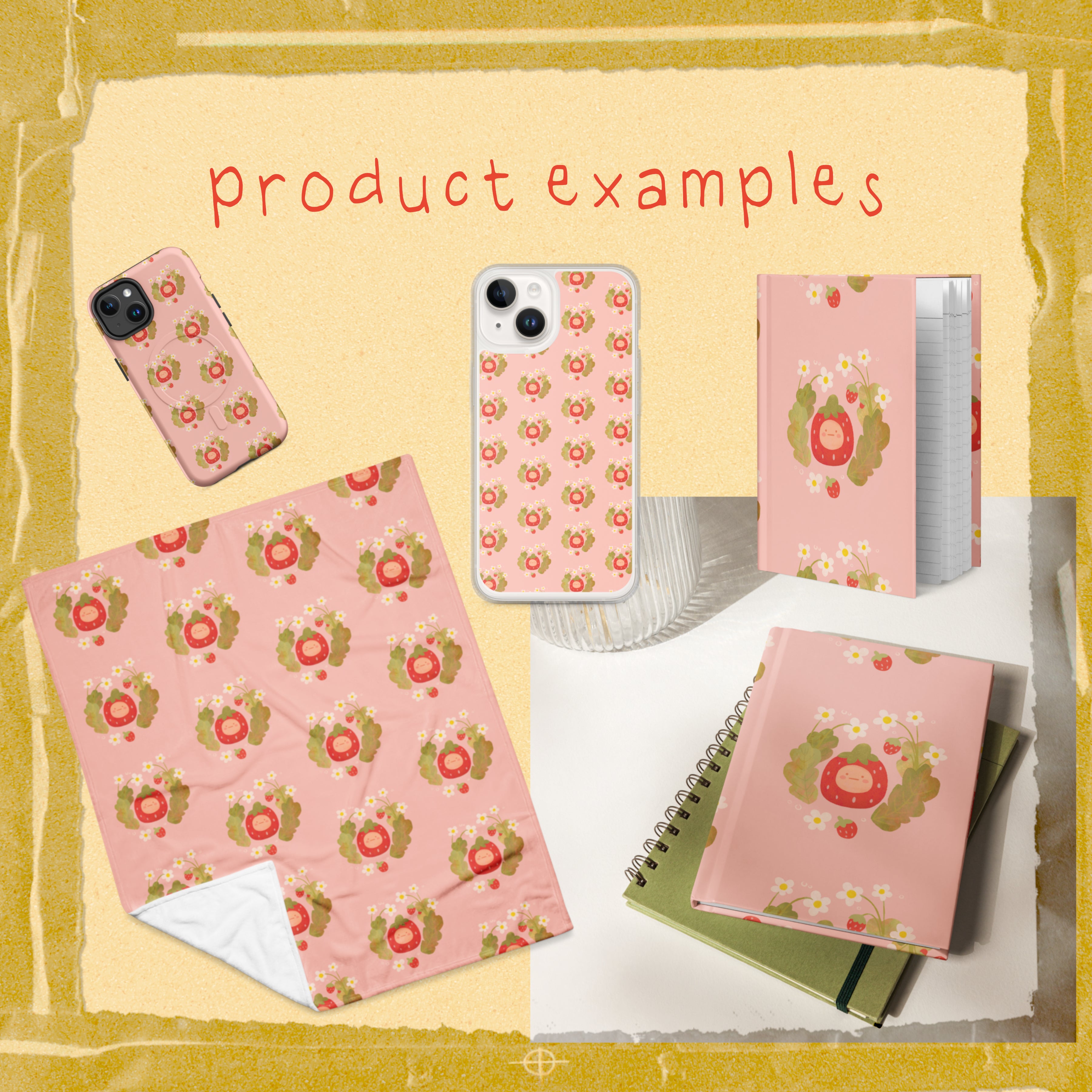 🍓 strawberry baby seamless pattern digital file 🍓